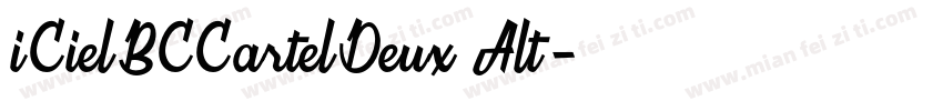 iCielBCCartelDeux Alt字体转换
